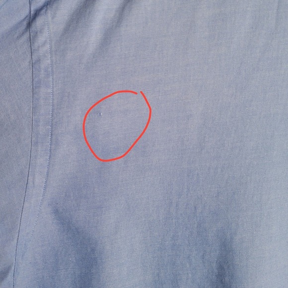 Ralph Lauren Yarmouth Mens Blue Oxford Shirt Sz 17.5 Long Sleeve Pony Preppy Hip - Picture 12 of 13